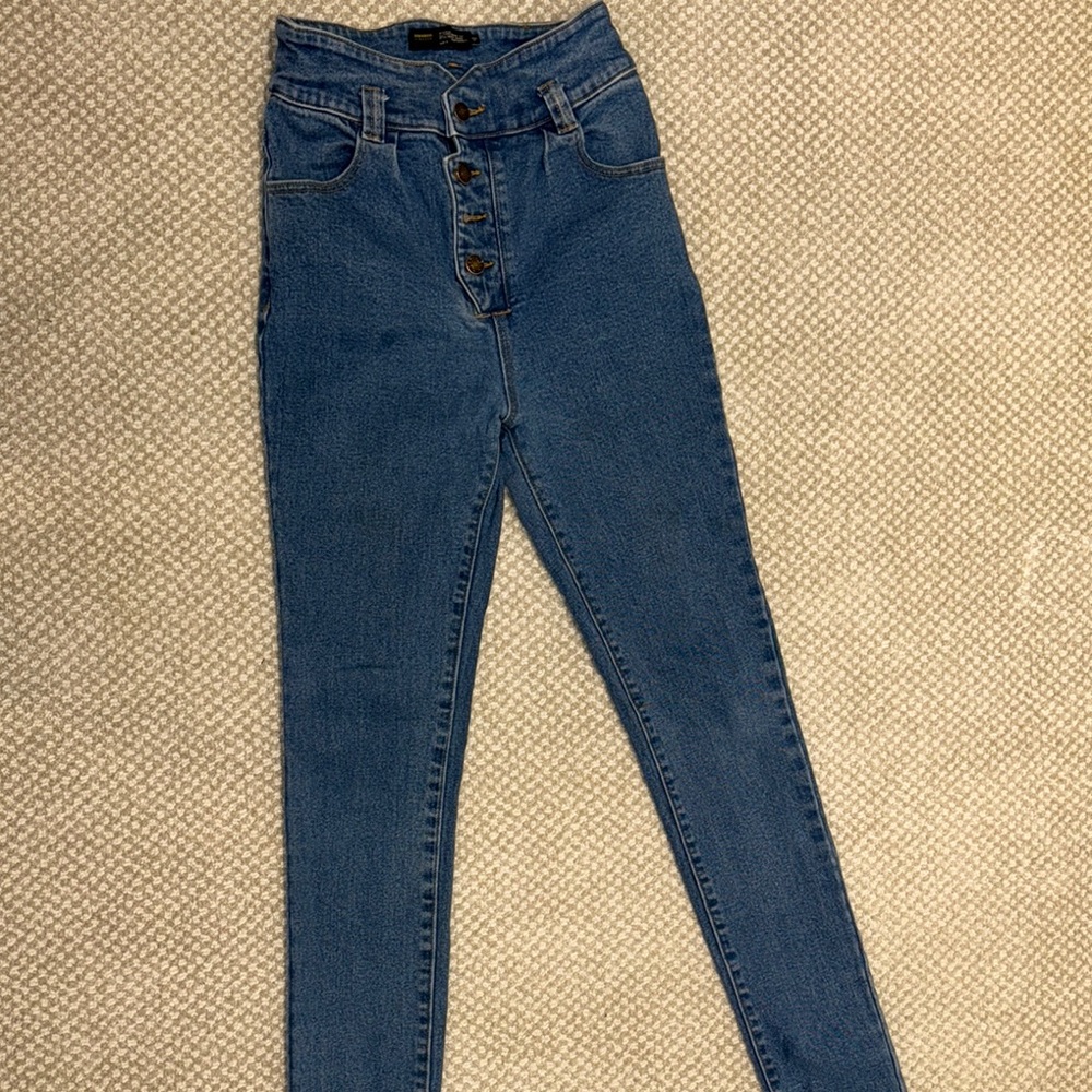 Women's Blue Jeans high rise - Picture 7 of 9